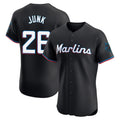 Ldoa M.Marlins #26 Janson Junk Player Black Vapor Home Limited Elite Stitched Jerseys