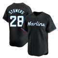Ldoa M.Marlins #28 Kyle Stowers Player Black Home Limited Stitched Jerseys