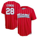 Ldoa M.Marlins #28 Kyle Stowers Player Red City Connect Home Game Stitched Jerseys