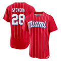 Ldoa M.Marlins #28 Kyle Stowers Player Red City Connect Home Limited Elite Stitched Jerseys
