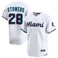 Ldoa M.Marlins #28 Kyle Stowers Player White  Home Limited Stitched Jerseys