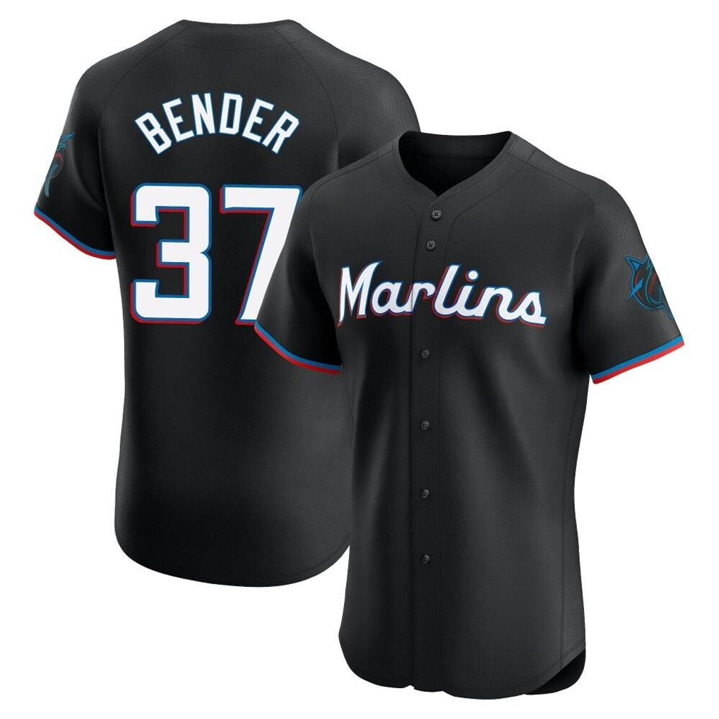 Ldoa M.Marlins #37 Anthony Bender Player Black Vapor Home Limited Elite Stitched Jerseys