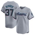 Ldoa M.Marlins #37 Anthony Bender Player Gray Home Limited Stitched Jerseys