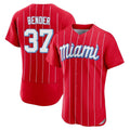 Ldoa M.Marlins #37 Anthony Bender Player Red City Connect Home Limited Elite Stitched Jerseys