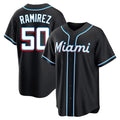 Ldoa M.Marlins #50 Agustin Ramirez Player Black Fashion Out Home Game Stitched Jerseys