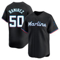 Ldoa M.Marlins #50 Agustin Ramirez Player Black  Home Limited Stitched Jerseys