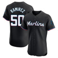 Ldoa M.Marlins #50 Agustin Ramirez Player Black Vapor Home Limited Elite Stitched Jerseys