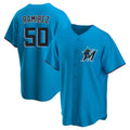 Ldoa M.Marlins #50 Agustin Ramirez Player Blue Home Game Stitched Jerseys
