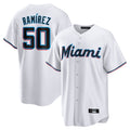 Ldoa M.Marlins #50 Agustin Ramirez Player White  Home Game Stitched Jerseys
