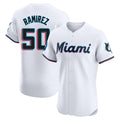 Ldoa M.Marlins #50 Agustin Ramirez Player White  Home Limited Elite Stitched Jerseys