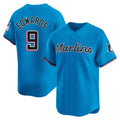 Ldoa M.Marlins #9 Xavier Edwards Player Blue Home Limited Stitched Jerseys