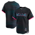 Ldoa M.Marlins Blank Player Black City Connect Home Limited Stitched Jerseys