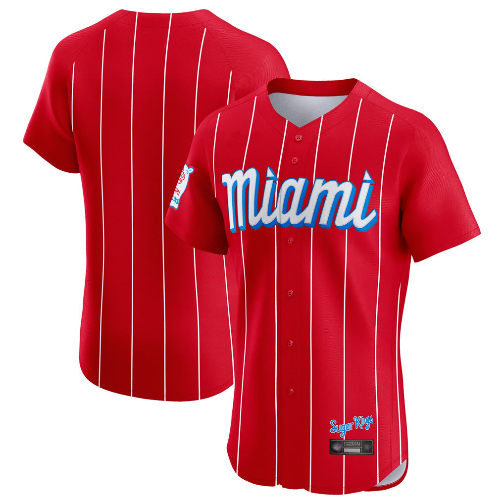 Ldoa M.Marlins Blank Player Red City Connect Home Limited Elite Stitched Jerseys
