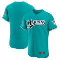 Ldoa M.Marlins Blank Player Teal Mitchell & Ness Cooperstown Collection Limited Elite Stitched Jerseys