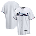 Ldoa M.Marlins Blank Player White  Home Game Stitched Jerseys
