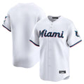Ldoa M.Marlins Blank Player White Home Limited Stitched Jerseys