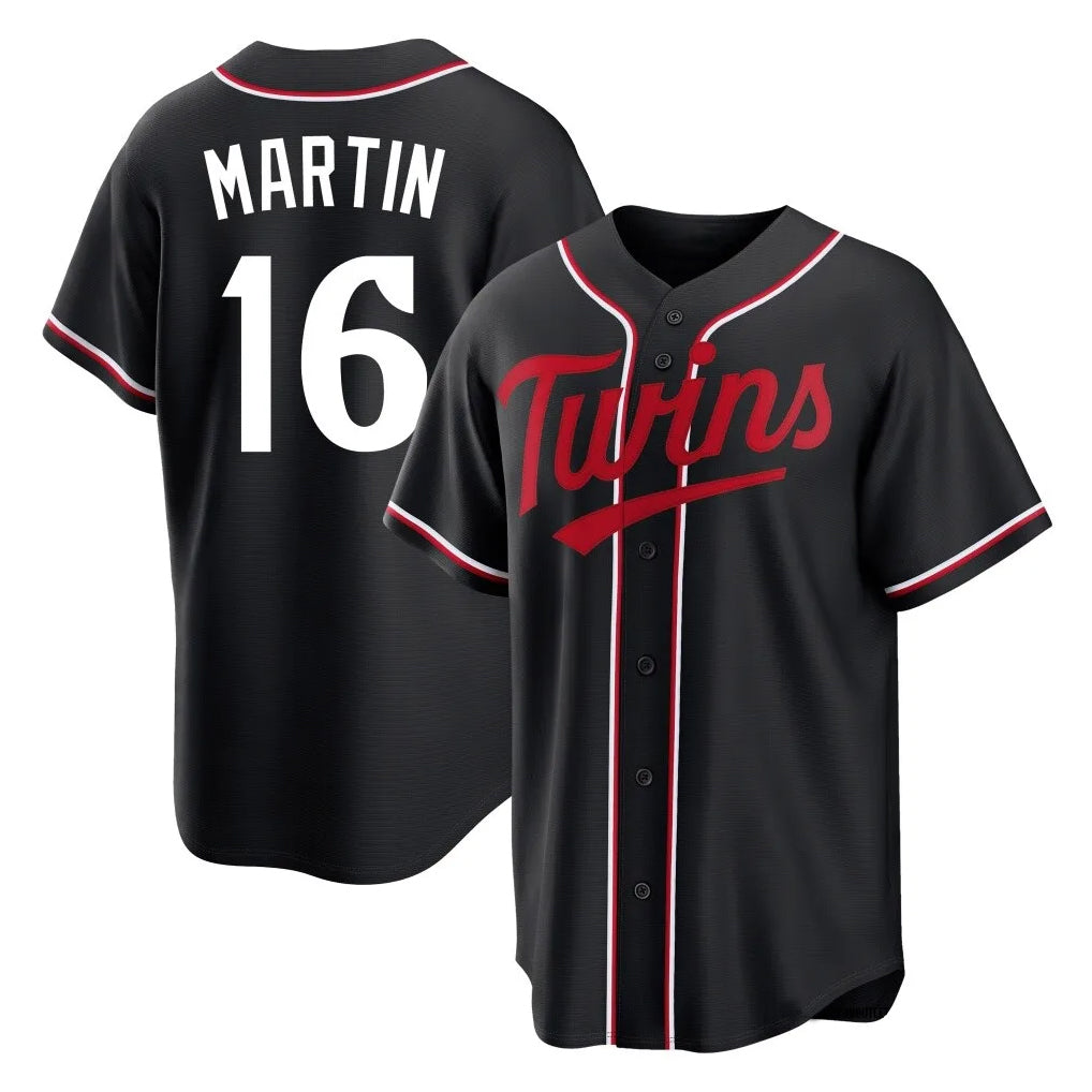 Ldoa M.Twins #16 Austin Martin Player Black Fashion Out Home Limited Stitched Jerseys