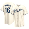 Ldoa M.Twins #16 Austin Martin Player Cream Game Limited Home Stitched Jerseys
