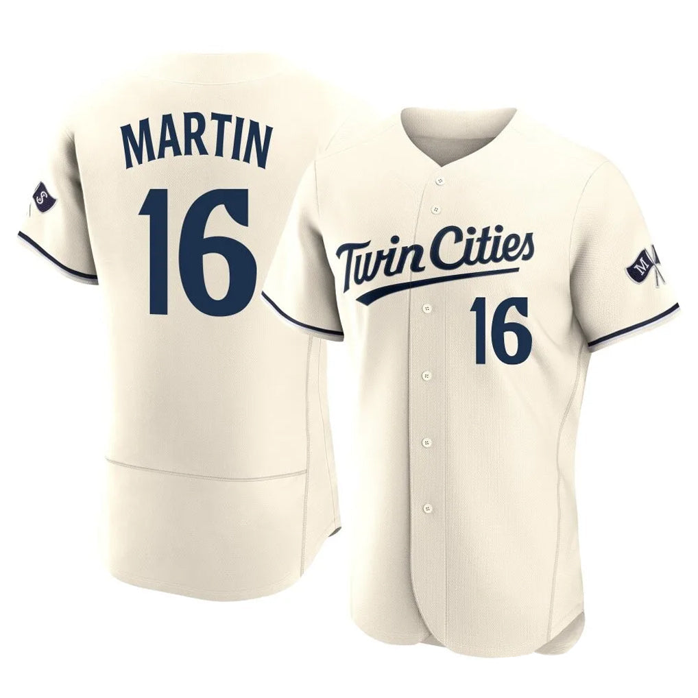 Ldoa M.Twins #16 Austin Martin Player Cream Home Limited Elite Stitched Jerseys