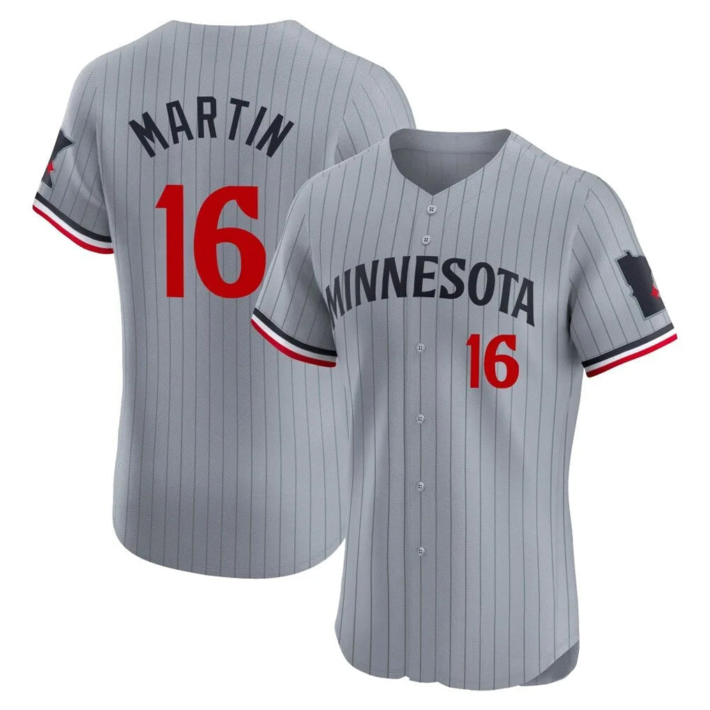 Ldoa M.Twins #16 Austin Martin Player Gray Home Limited Elite Stitched Jerseys