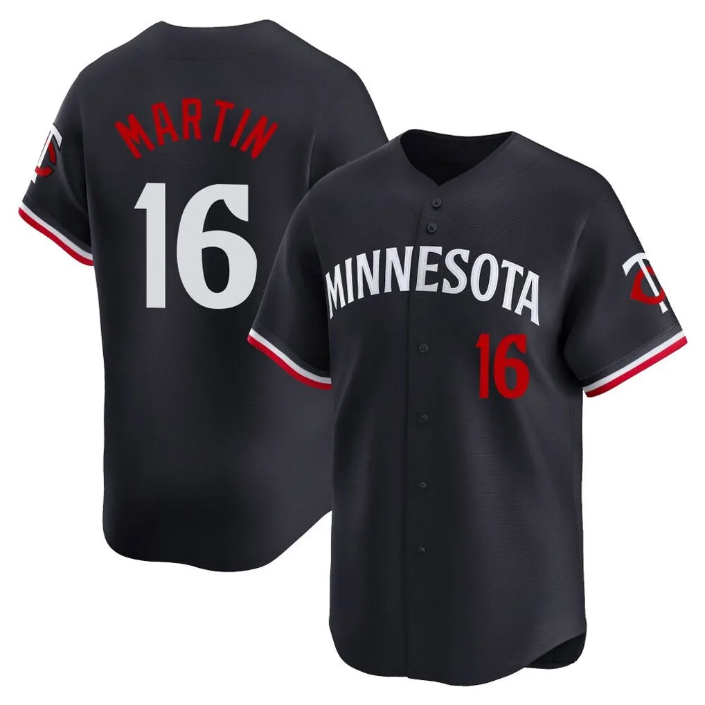 Ldoa M.Twins #16 Austin Martin Player Navy Home Limited Stitched Jerseys