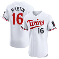 Ldoa M.Twins #16 Austin Martin Player White Home Limited Elite Stitched Jerseys