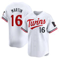 Ldoa M.Twins #16 Austin Martin Player White Home Limited Stitched Jerseys
