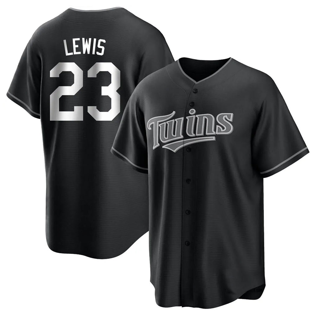 Ldoa M.Twins #23 Royce Lewis Player Black Home Game Stitched Jerseys