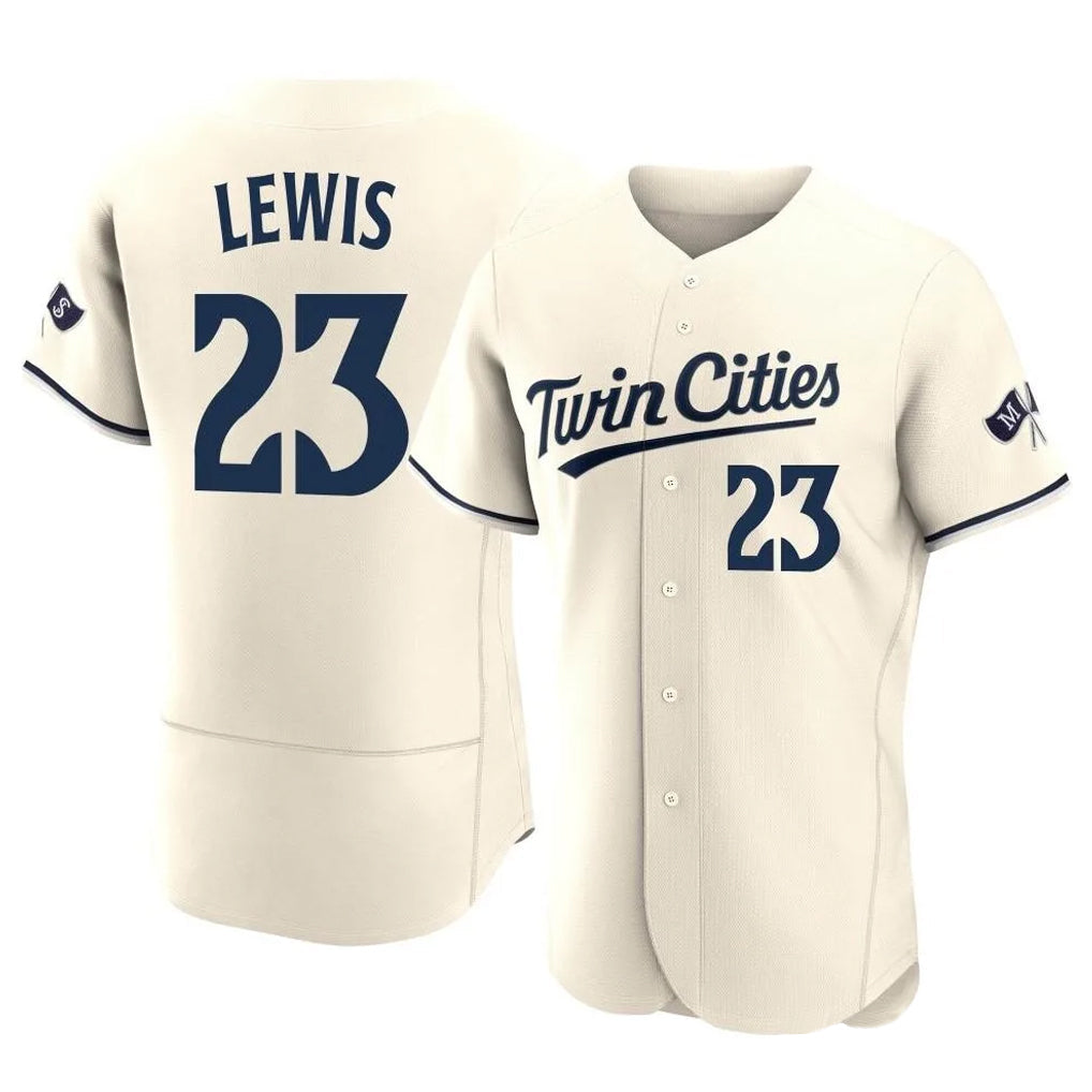 Ldoa M.Twins #23 Royce Lewis Player Cream Home Limited Elite Stitched Jerseys