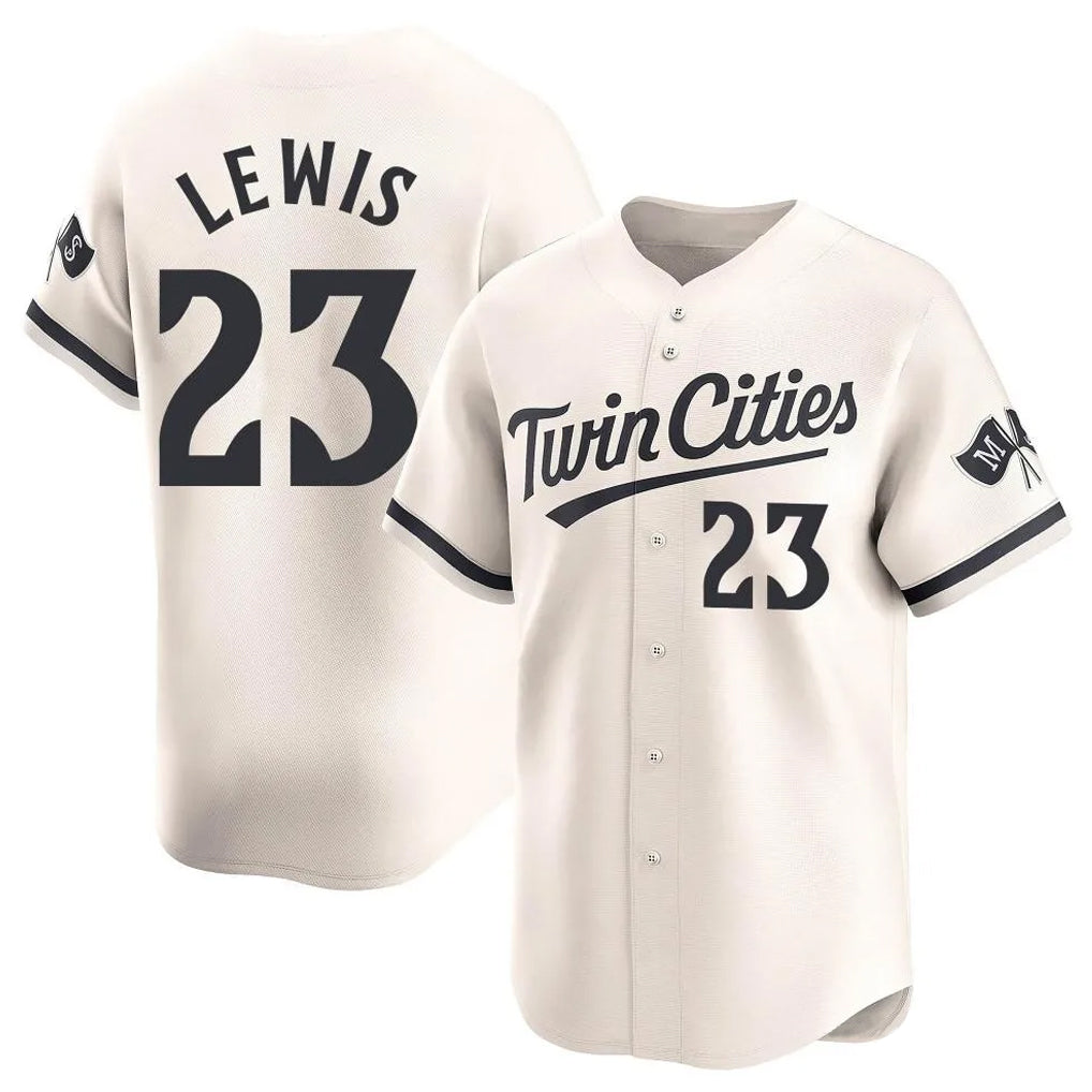Ldoa M.Twins #23 Royce Lewis Player Cream Home Limited Stitched Jerseys