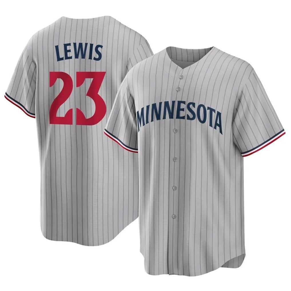 Ldoa M.Twins #23 Royce Lewis Player Gray Game Limited Home Stitched Jerseys