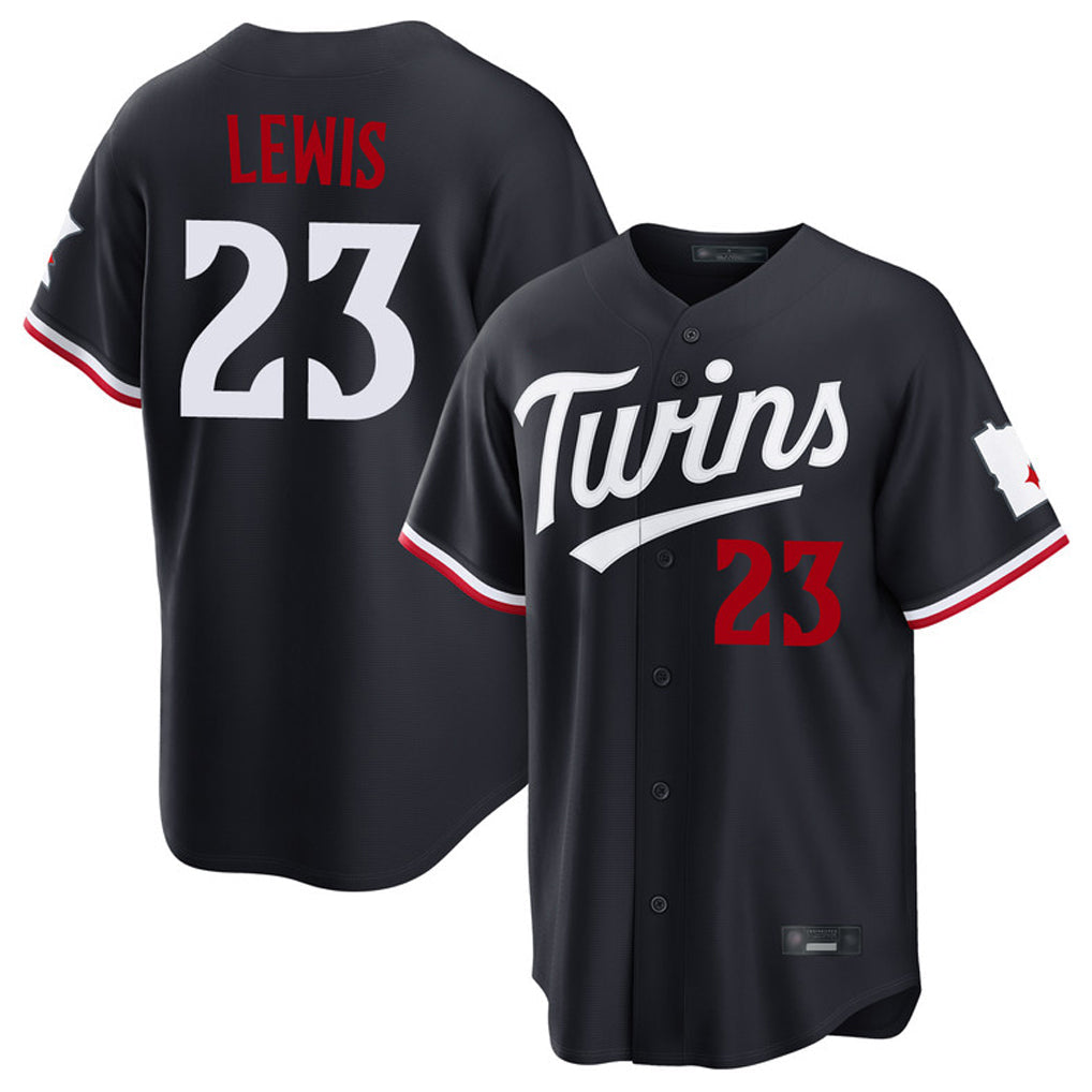 Ldoa M.Twins #23 Royce Lewis Player Navy Home Game Stitched Jerseys