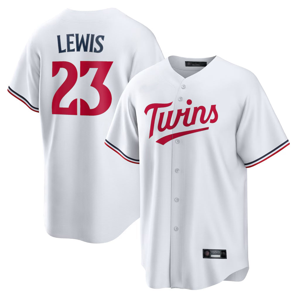 Ldoa M.Twins #23 Royce Lewis Player White Home Game Stitched Jerseys