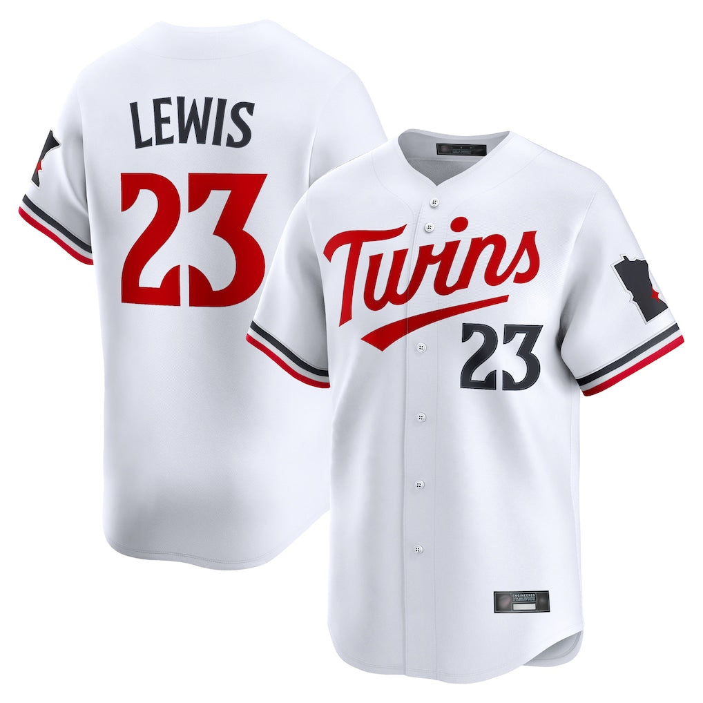 Ldoa M.Twins #23 Royce Lewis Player White Home Limited Stitched Jerseys