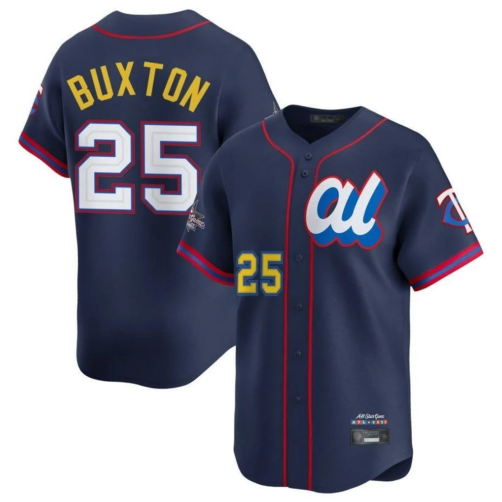 Ldoa M.Twins #25 Byron Buxton Player Navy All-star Game Limited Home Stitched Jerseys