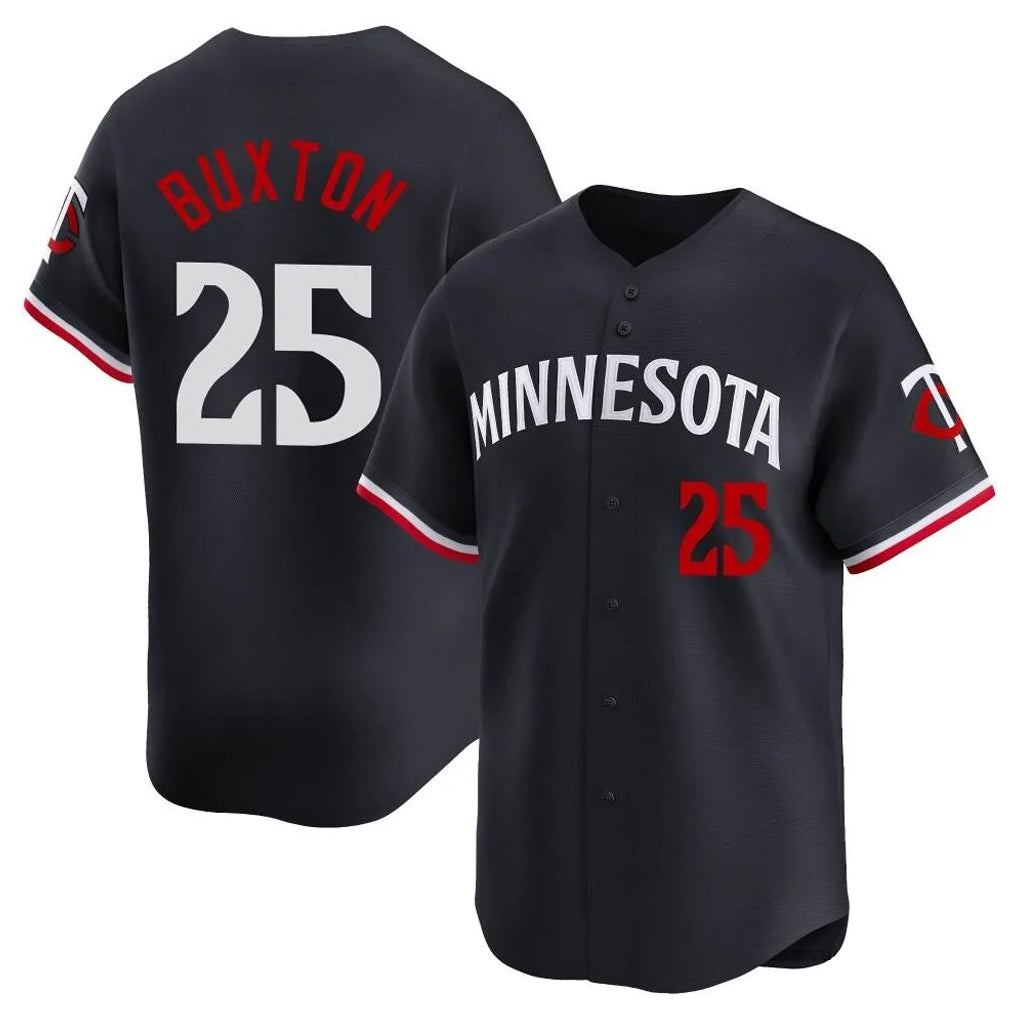 Ldoa M.Twins #25 Byron Buxton Player Navy Home Limited Stitched Jerseys