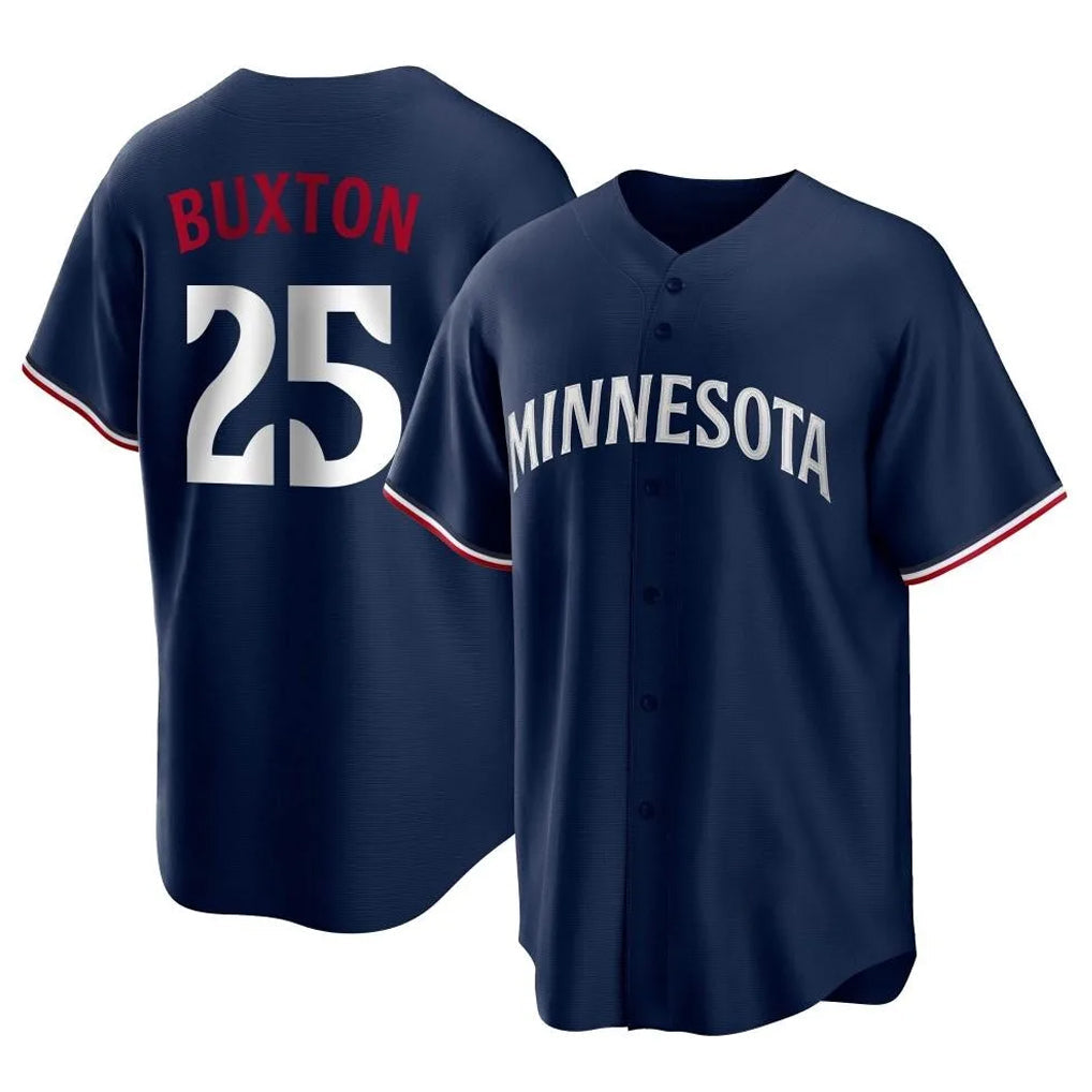 Ldoa M.Twins #25 Byron Buxton Player Navy Replica Alternate Home Stitched Jerseys