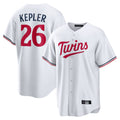 Ldoa M.Twins #26 Max Kepler Player White Home Game Stitched Jerseys