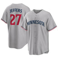 Ldoa M.Twins #27 Ryan Jeffers Player Gray Game Limited Home Stitched Jerseys