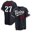 Ldoa M.Twins #27 Ryan Jeffers Player Navy Home Game Stitched Jerseys