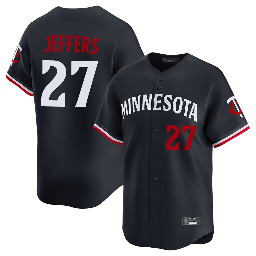 Ldoa M.Twins #27 Ryan Jeffers Player Navy Home Limited Stitched Jerseys