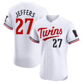 Ldoa M.Twins #27 Ryan Jeffers Player White Home Limited Elite Stitched Jerseys