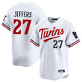 Ldoa M.Twins #27 Ryan Jeffers Player White Home Limited Stitched Jerseys