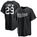 Ldoa M.Twins #29 Rod Carew Player Black Home Game Stitched Jerseys