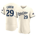 Ldoa M.Twins #29 Rod Carew Player Cream Home Limited Elite Stitched Jerseys