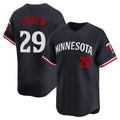 Ldoa M.Twins #29 Rod Carew Player Navy Home Limited Stitched Jerseys