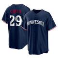 Ldoa M.Twins #29 Rod Carew Player Navy Replica Alternate Home Stitched Jerseys