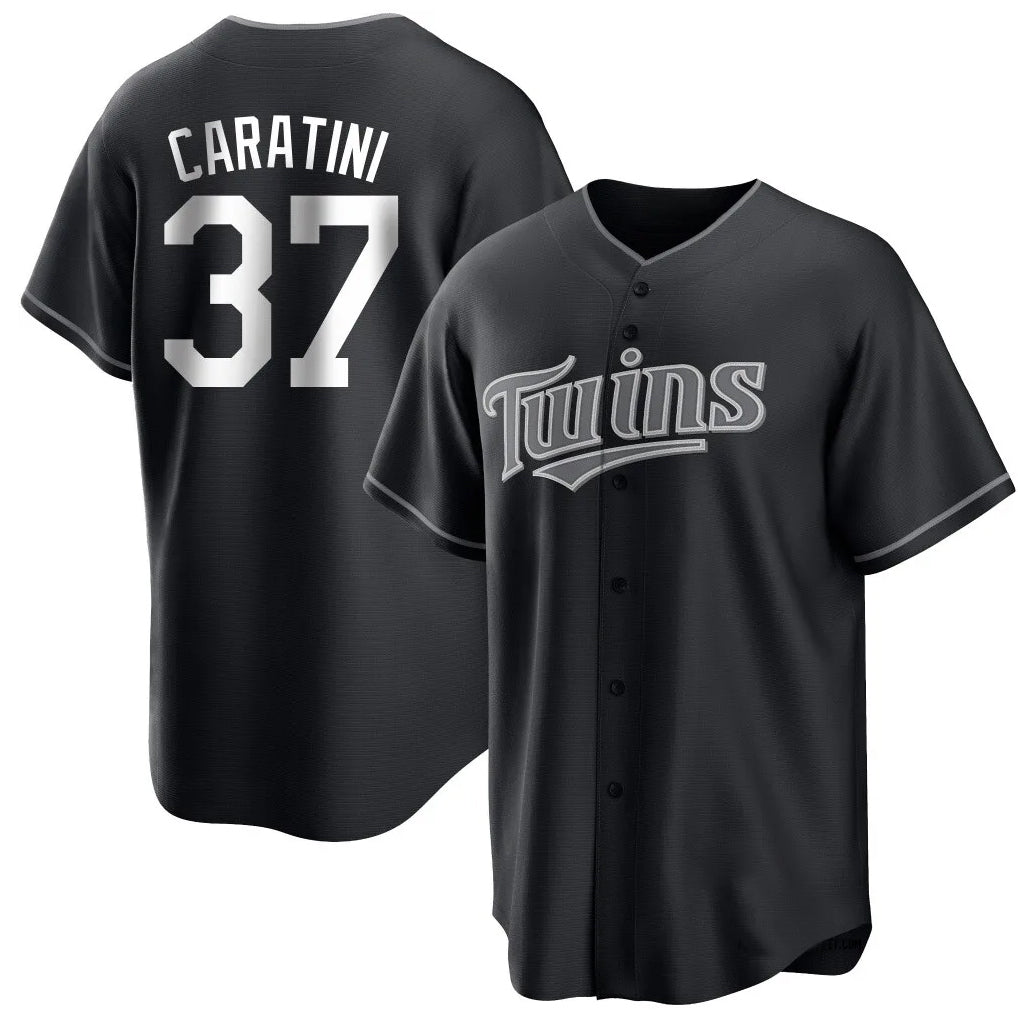 Ldoa M.Twins #37 Victor Caratini Player Black Home Game Stitched Jerseys