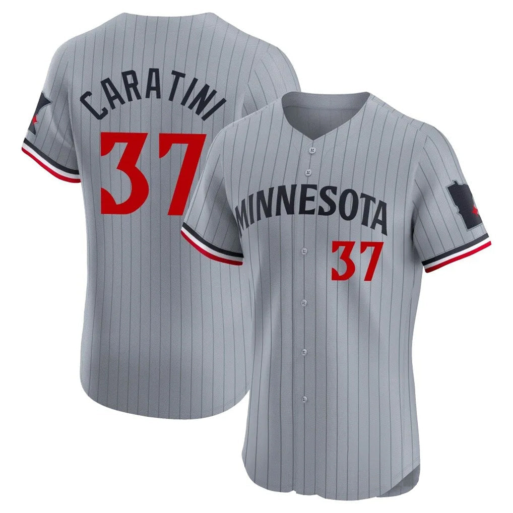 Ldoa M.Twins #37 Victor Caratini Player Gray Home Limited Elite Stitched Jerseys