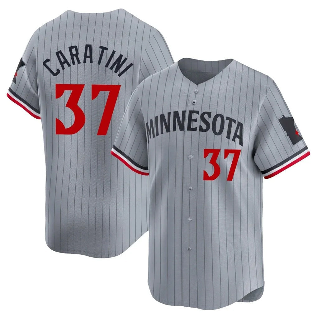 Ldoa M.Twins #37 Victor Caratini Player Gray Home Limited Stitched Jerseys